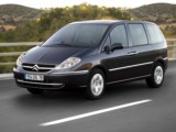 Car Rental Citroën C8 with driver on the French Riviera - family minivan luggage space with driver economic fuel efficient rental hire in South of France Juan Les Pins 